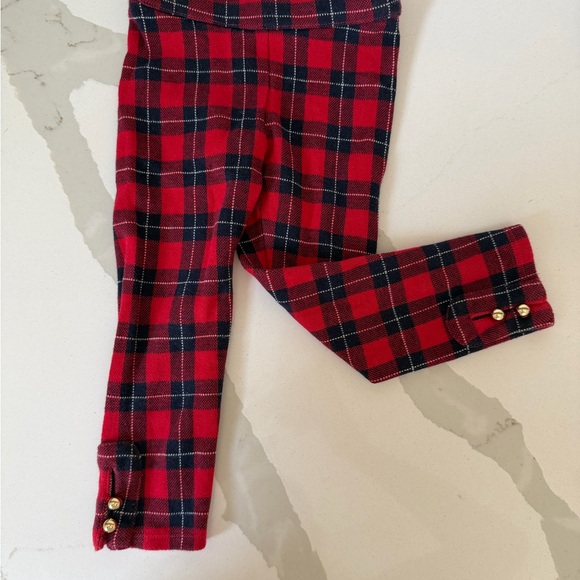 Janie and Jack Other - Janie and Jack Red and Black Plaid Leggings